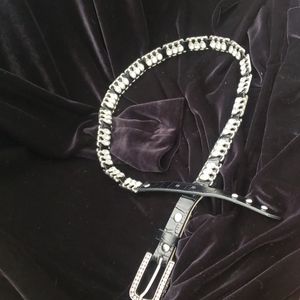 Black studded belt
